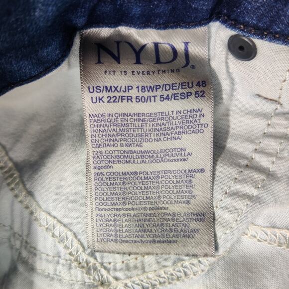 NYDJ Margot Girlfriend High Rise Ankle Jean Coolmax Liftuck Sculpting 18W Petite - Picture 9 of 13